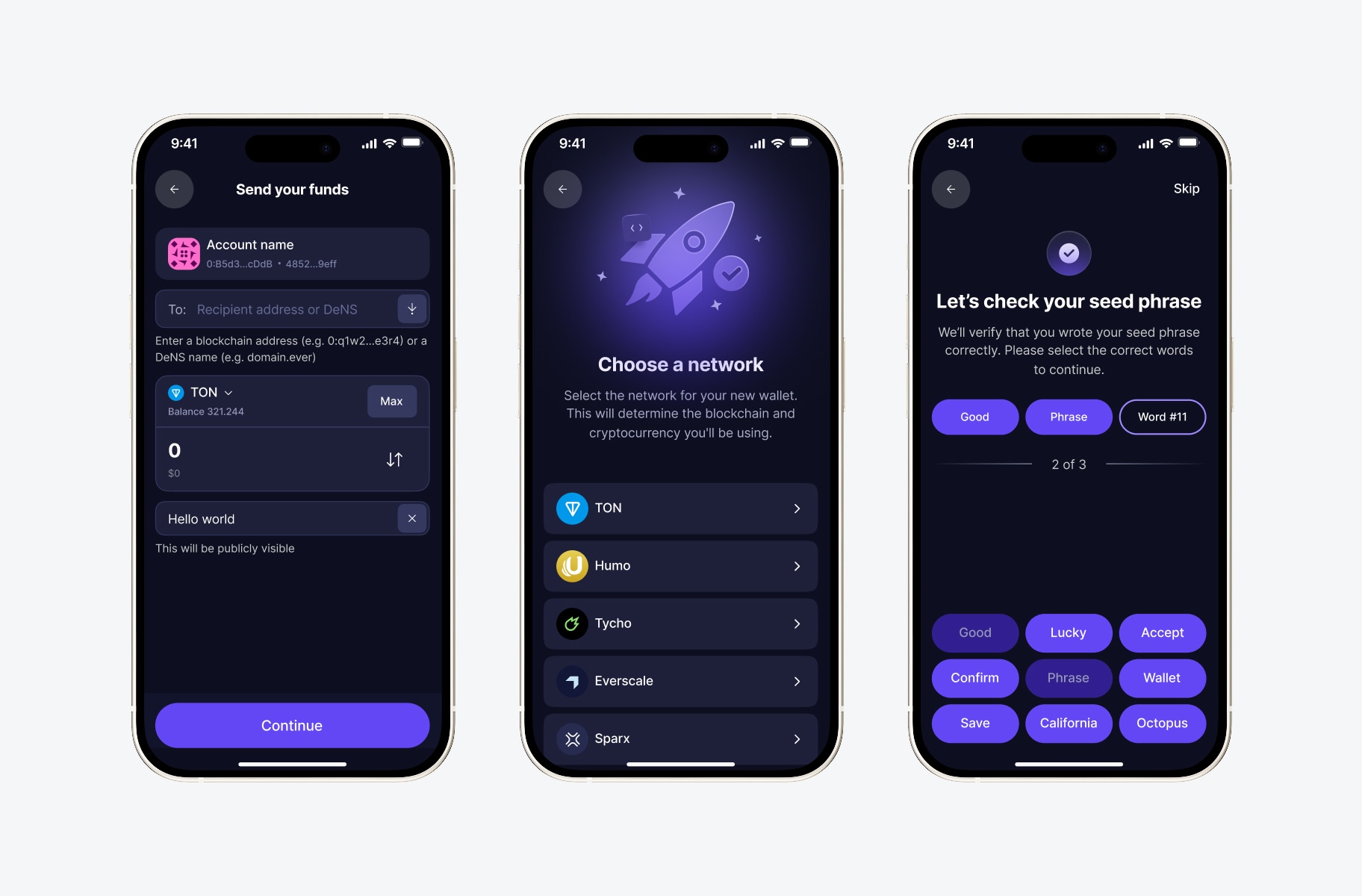 Other Sparx screens